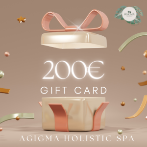 Εικονίδιο Δώροκάρτας 200€ - Κουτί δώρου που ανοίγει και εμφανίζει γράμματα "Δώροκάρτα 200€"